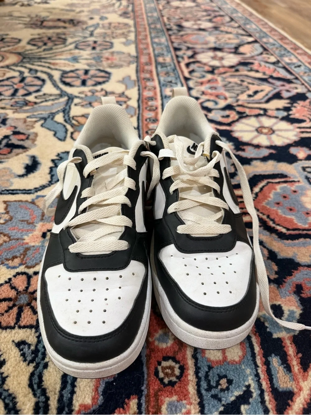 Nike Kids Black and White Low-Top Sneakers